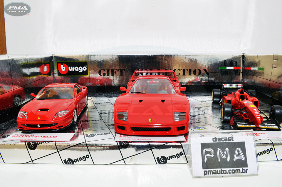 MICHAEL SCHUMACHER 1996 FERRARI 550 MARANELLO, F310, F40 1:18